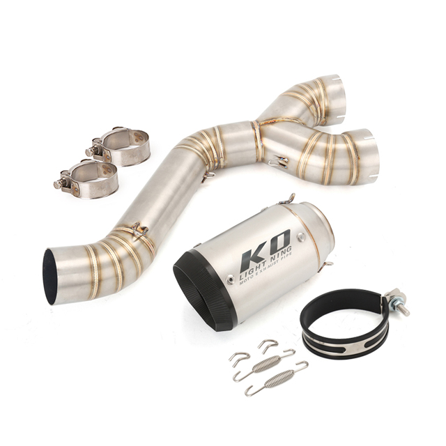 Tubo del sistema de silenciador de escape para BMW S1000RR 2010-2014, S1000R 2010-2016 Tubo de escape medio