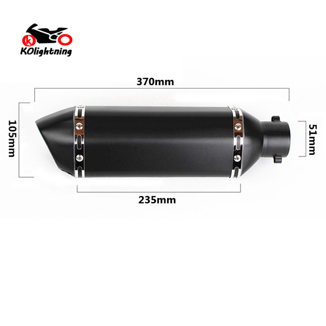 Cfmoto 450SR 450NK 2022-2025 Udst&oslash;dningsspidser Mid Link Pipe 51 mm lydpottespidser