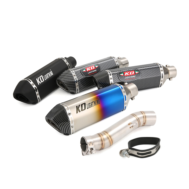 كاتم للصوت لهوندا CBR300R CB300F نظام العادم منتصف وصلة الأنابيب