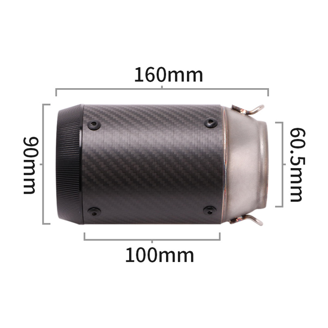 Tubo del sistema de silenciador de escape para BMW S1000RR 2010-2014, S1000R 2010-2016 Tubo de escape medio