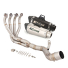 Eksosanlegg passer for Kawasaki Z900 A2 Eksoslyddemper ender&oslash;r Front Link Tube Header Connect Pipe 2018-2024