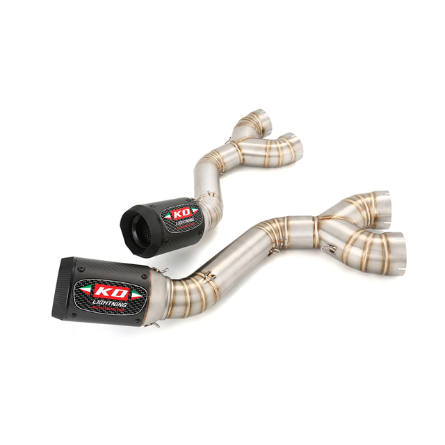  Avgassystem mittr&ouml;r f&ouml;r BMW S1000RR 2010-2014 S1000R 2010-2016 Ljudd&auml;mpare bakr&ouml;r
