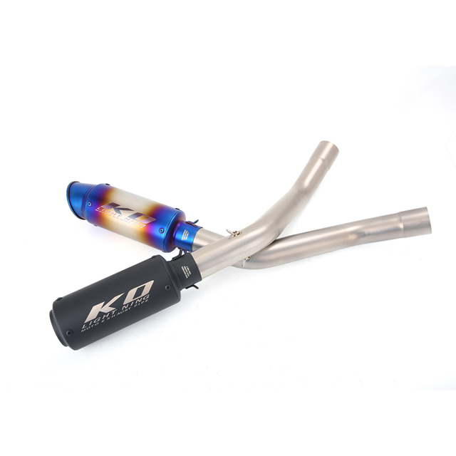 Para Kawasaki Ninja ZX6R ZX636 2009-2023 Pontas de escape deslizantes Tubo silenciador de 51 mm