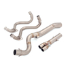  Pane Mo Kawasaki Z250 Ninja 250 300 2013-2016 Muffler Pūnaha Whakakore Puupa Hononga Paipa