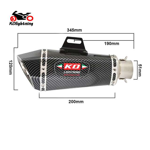Kawasaki Z650 Ninja 650 2017-2023 Z650RS Πλήρες σύστημα εξάτμισης Μπροστινός σιγαστήρας
