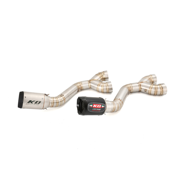 Tubo del sistema de silenciador de escape para BMW S1000RR 2010-2014, S1000R 2010-2016 Tubo de escape medio