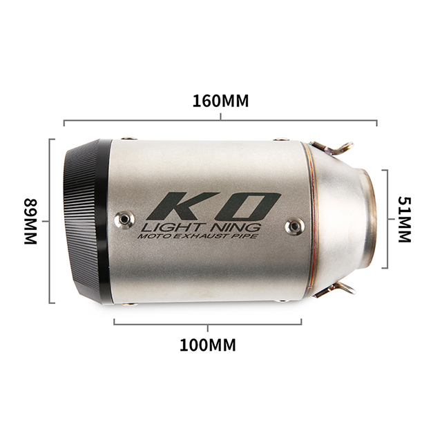 Muffler mo Kawasaki Ninja ZX6R ZX636 2009-2023 Tango Catalyst Exhaust Mid Tail Pipe