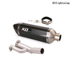 Slip para sa BMW S1000RR 2017 2018 Exhaust Mid Link Pipe Muffler Tips