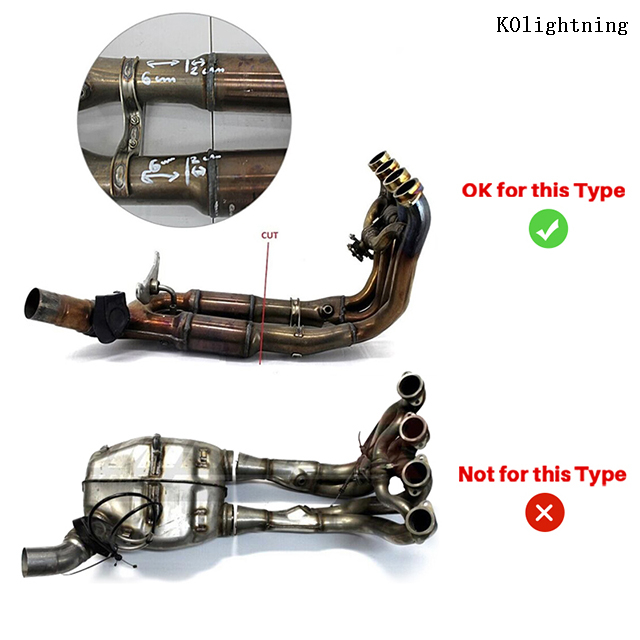 排気マフラーシステム BMW S1000RR 2010-2014、S1000R 2010-2016 排気ミッドテールパイプ用