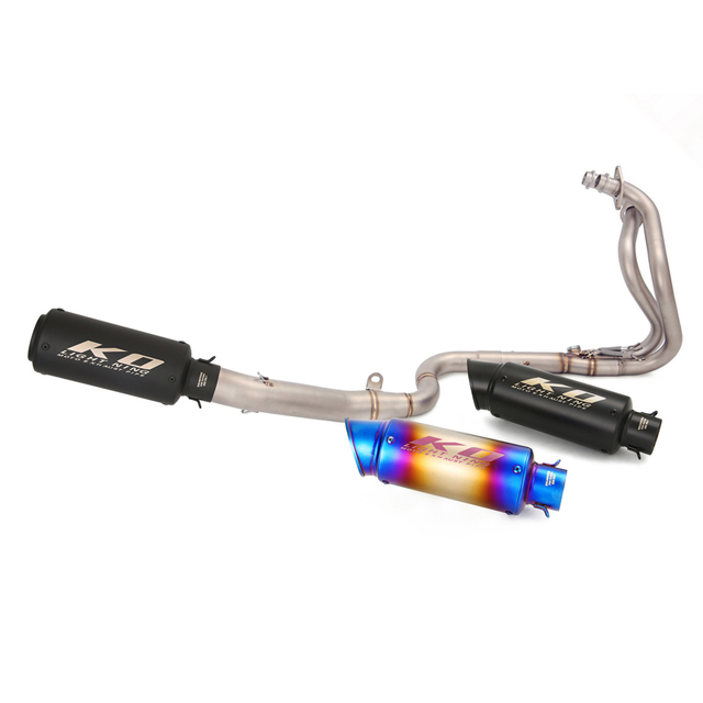  Pane Mo Kawasaki Z250 Ninja 250 300 2013-2016 Muffler Pūnaha Whakakore Puupa Hononga Paipa