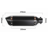 Syst&egrave;me d'&eacute;chappement pour Kawasaki Ninja 250 300 Z250 2013-2016, collecteur de tuyau de liaison de silencieux 